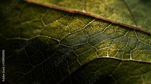close up of leaf texture background pattern