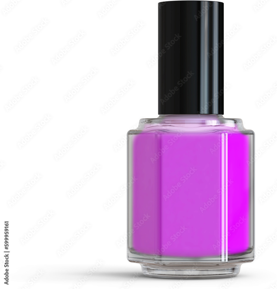 Nail Polish Bottle Isolated 3D Rendering Nail Polish Bottle Isolated 3D Rendering