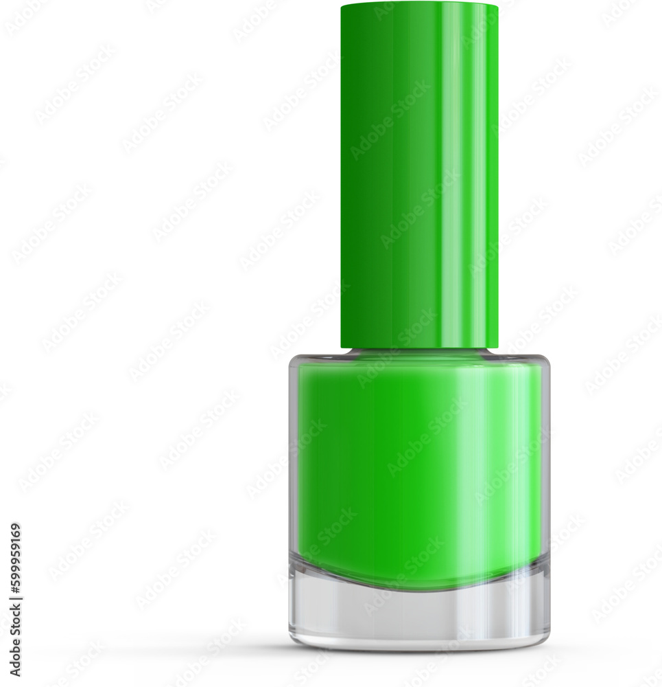 Nail Polish Bottle Isolated 3D Rendering Nail Polish Bottle Isolated 3D Rendering