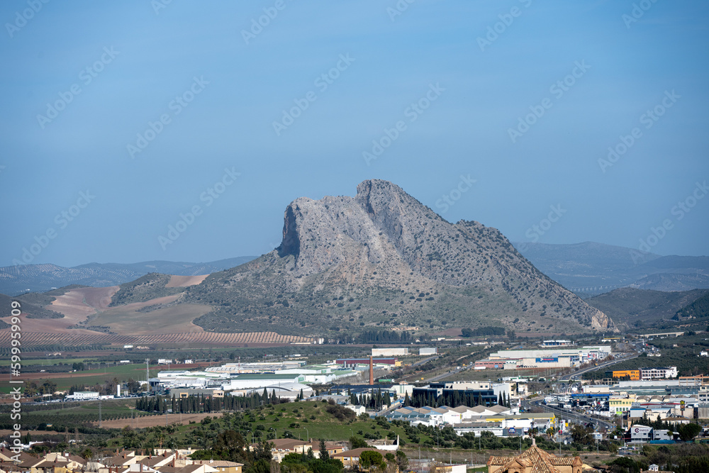 The lovers' rock a mountain near Antequera in Andalusia, Spain