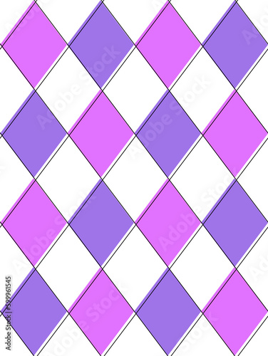 Argyle tartan seamless pattern . Fabric diamond repeating texture on white background. Classic argyle yellow and blue checkered ornament. 