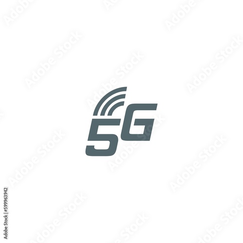 5G network technology icon isolated on white background © sljubisa