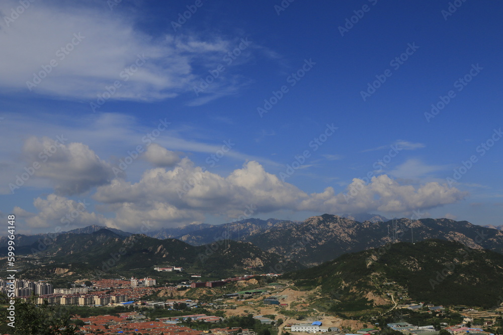 Landscape of a town in qingdao china 