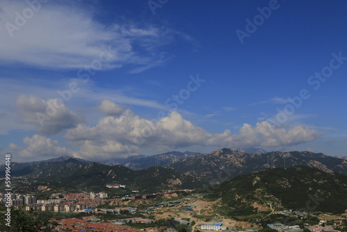 Landscape of a town in qingdao china 