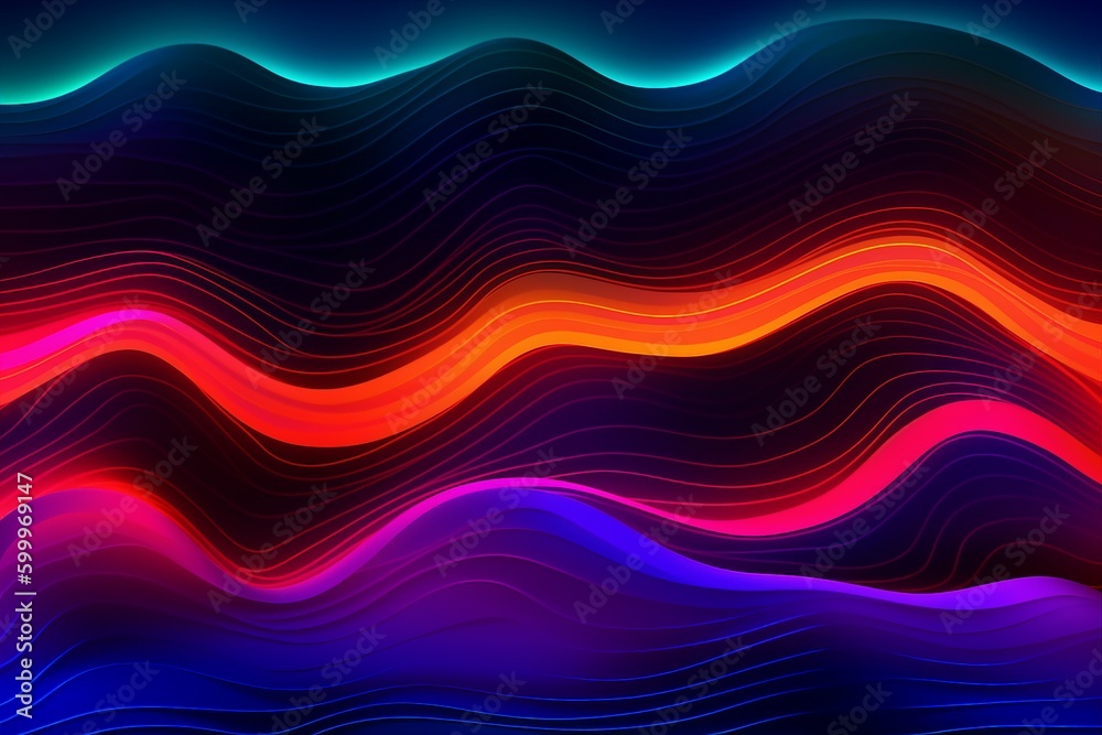 Electric Flow: A Neon One-Line Art Odyssey Electric Flow: A Neon One-Line Art Odyssey