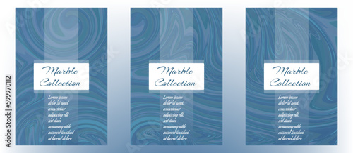 Colorful vector dark turquoise marbling texture, watercolor abstract background. Ebru. Marbled design template for poster, flyer, layout, identity, brochure.