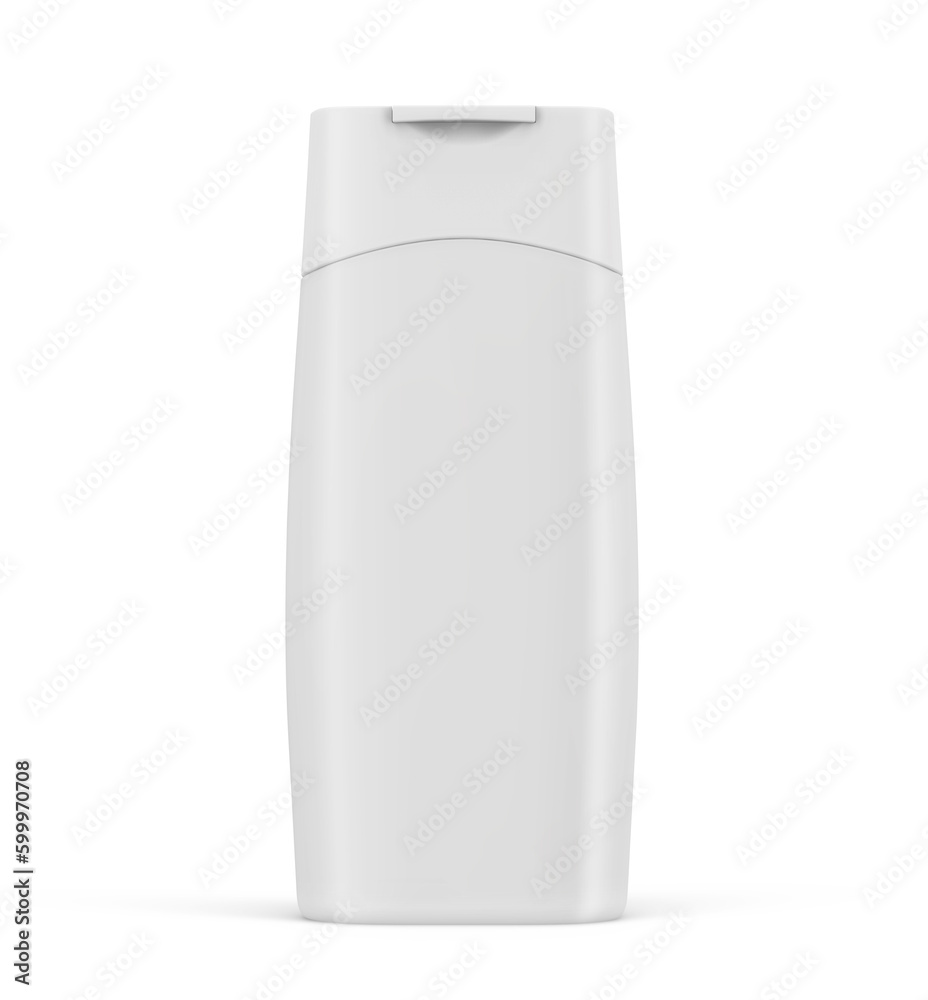 Plastic Shampoo Bottle Isolated Blank 3D Rendering Plastic Shampoo Bottle Isolated Blank 3D Rendering