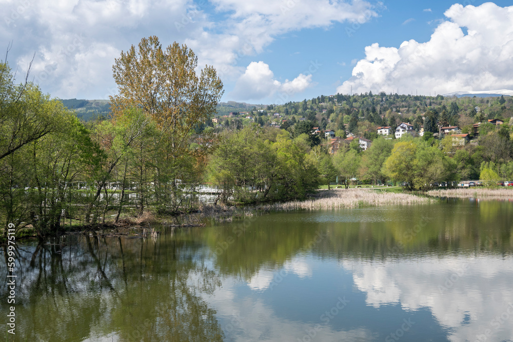 Spring Landscape of Pancharevo lake, Bulgaria