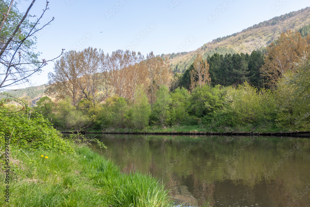 Spring Landscape of Pancharevo lake, Bulgaria