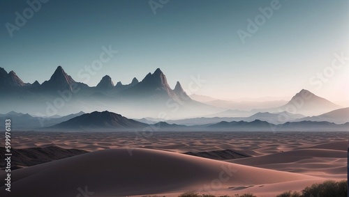 Desert landscape, generative AI © progressman