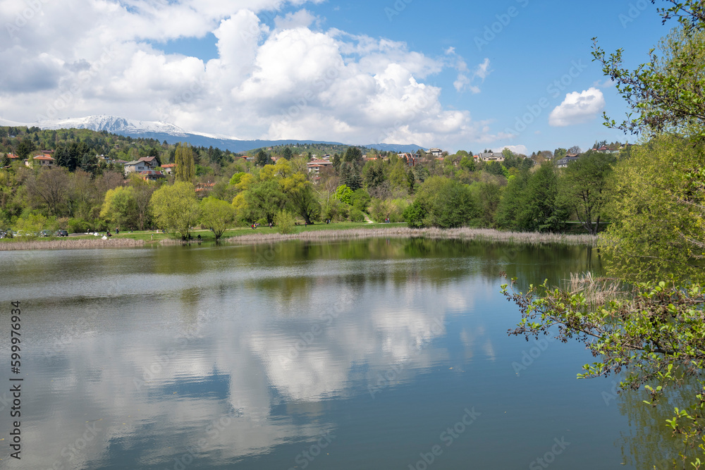 Spring Landscape of Pancharevo lake, Bulgaria