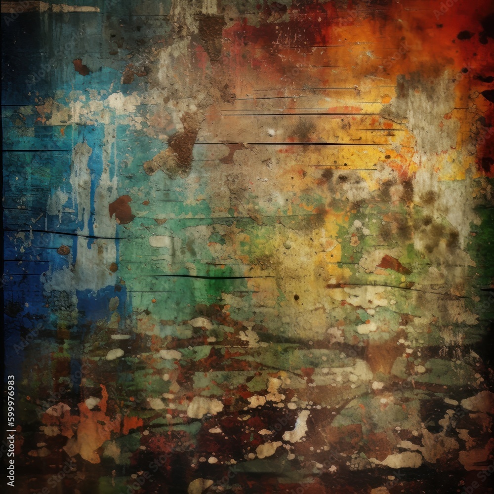 Obraz premium Peeling grunge colors background