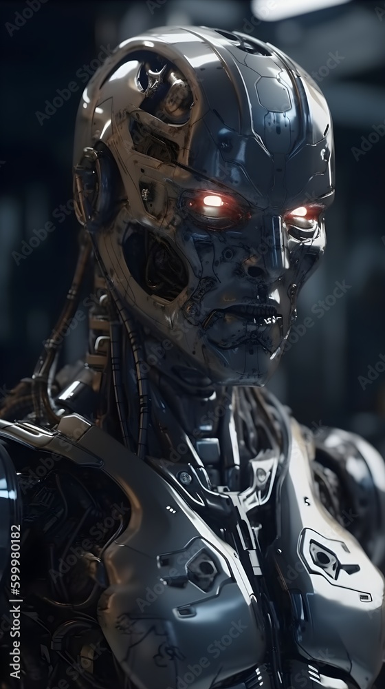 Terminator-like human