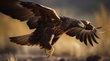 Magnificent Golden Eagle Soaring AI Generated Generative AI