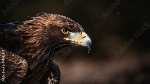 Magnificent Golden Eagle Soaring AI Generated Generative AI