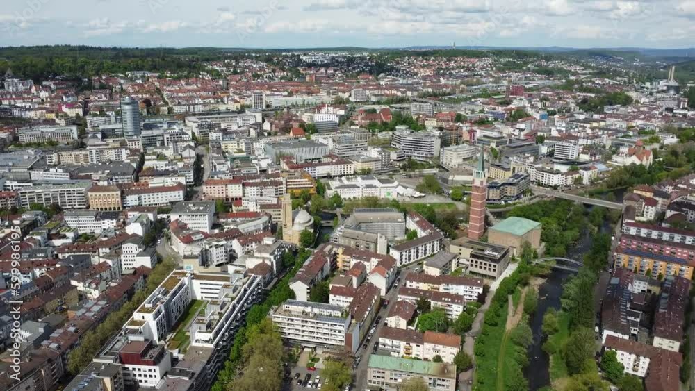 Luftaufnahme Pforzheim Innenstadt Luftaufnahme Pforzheim Innenstadt