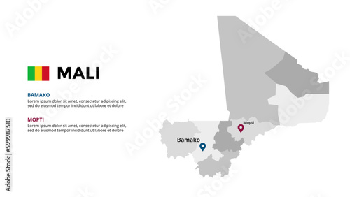 Mali detailed map