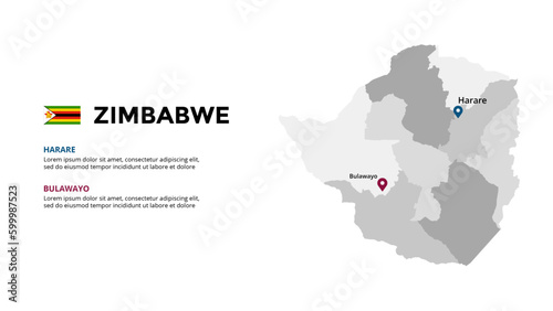 Zimbabwe detailed map