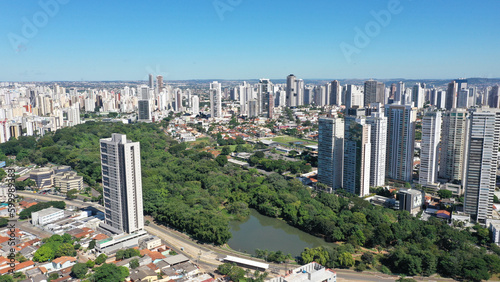 Beautiful panoramic view of Goiania, the capital of Goias State, in the Central West region of Brazil in May, 2023. 