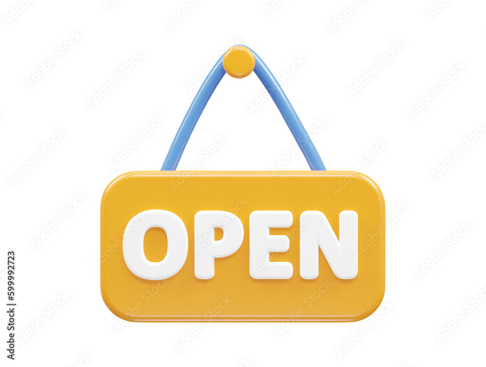 Open 3d rendering vector icon illustration Open 3d rendering vector icon illustration