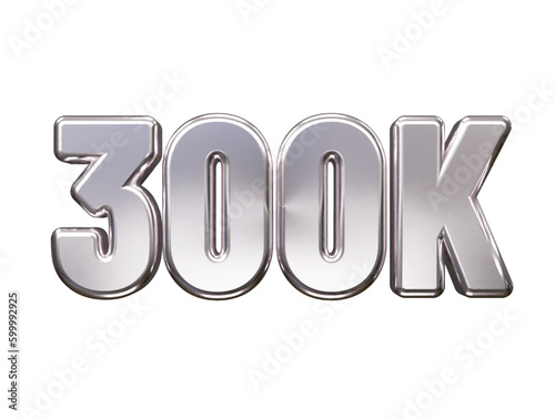Follower text effect vector rendering illustration