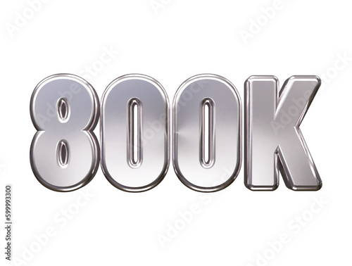 Follower text effect vector rendering illustration