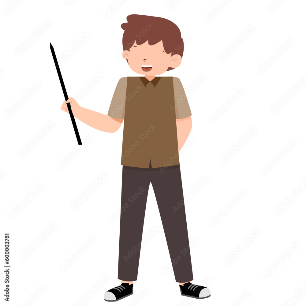 Teachers Character iwth different gesture Teachers Character iwth different gesture