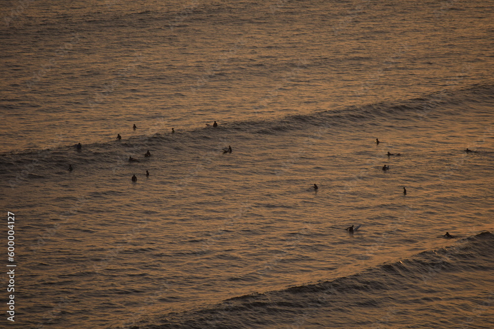 Swimmers on the beach Swimmers on the beach