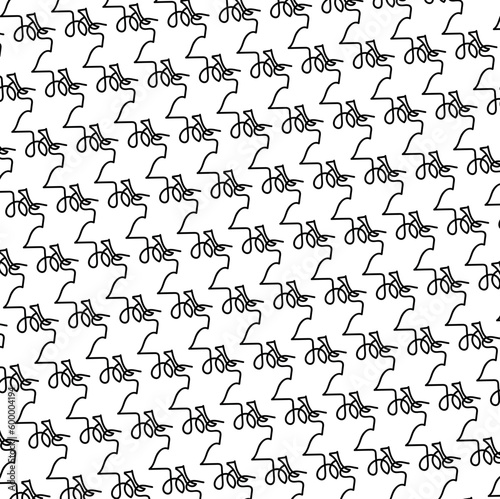 seamless pattern with tangled lines