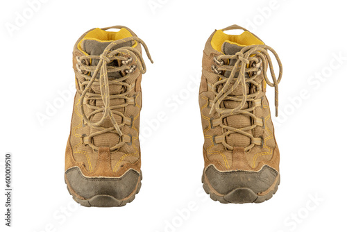 old trekking boots