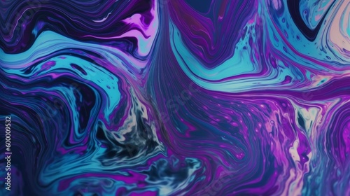 A swirling blue and purple abstract background. Generative ai