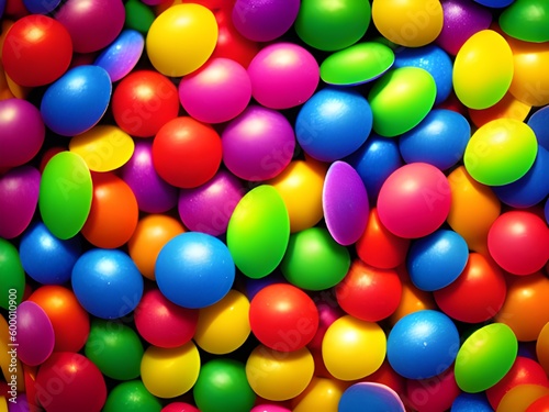 colorful bright background with multicolored candy