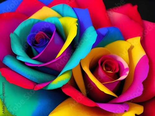 beautiful colorful background with roses
