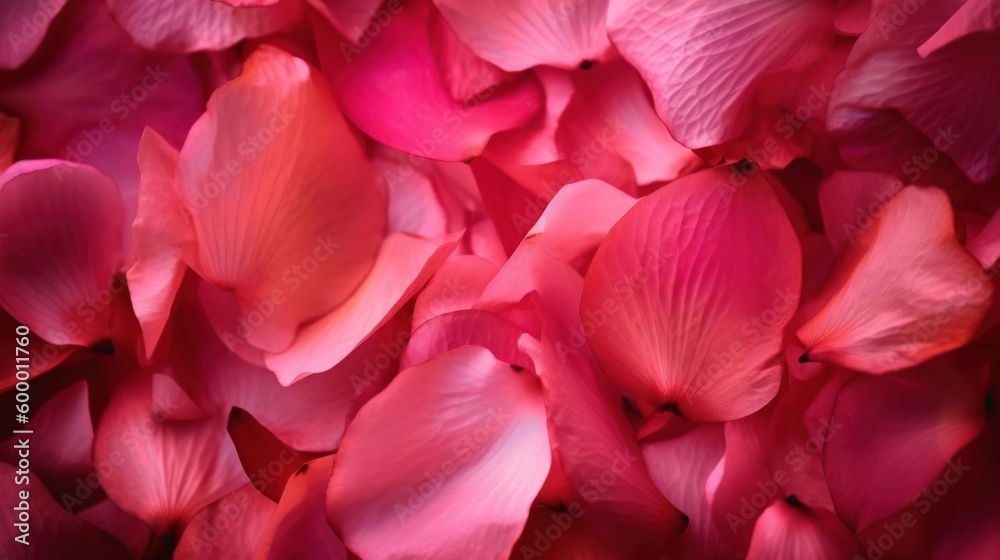 A close-up view of blooming pink flowers. Generative ai A close-up view of blooming pink flowers. Generative ai