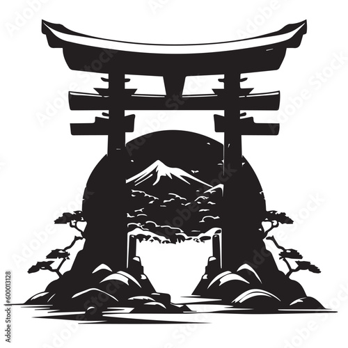 TORII - JAPANESE HISTORIC BUILDINGS VECTOR