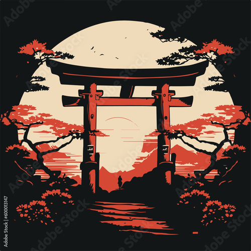 TORII - JAPANESE HISTORIC BUILDINGS VECTOR