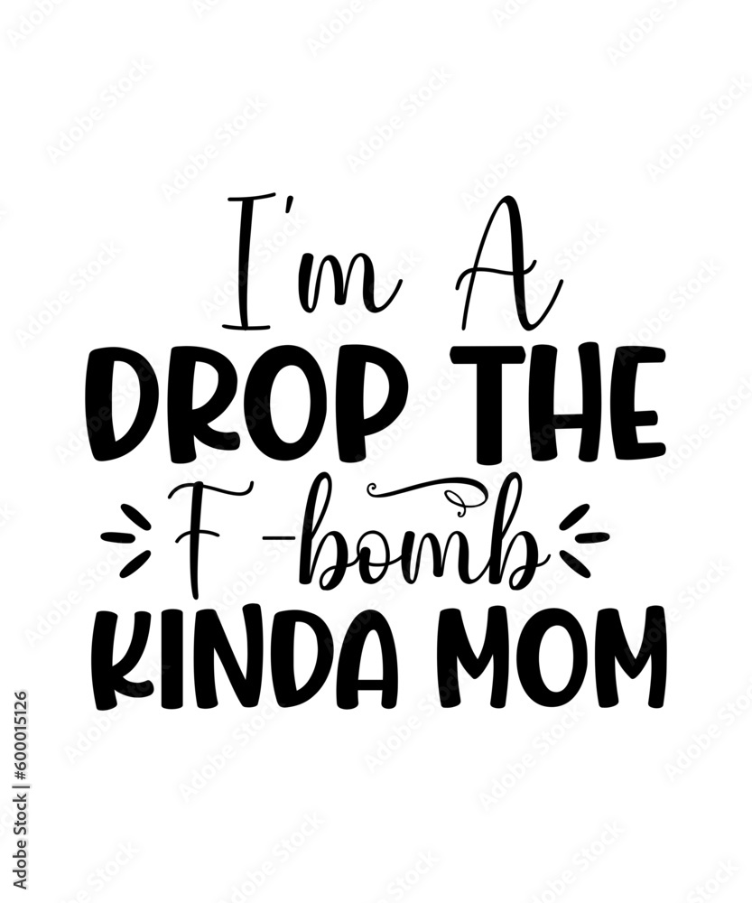 Mom life digital typography design Stock Vector | Adobe Stock