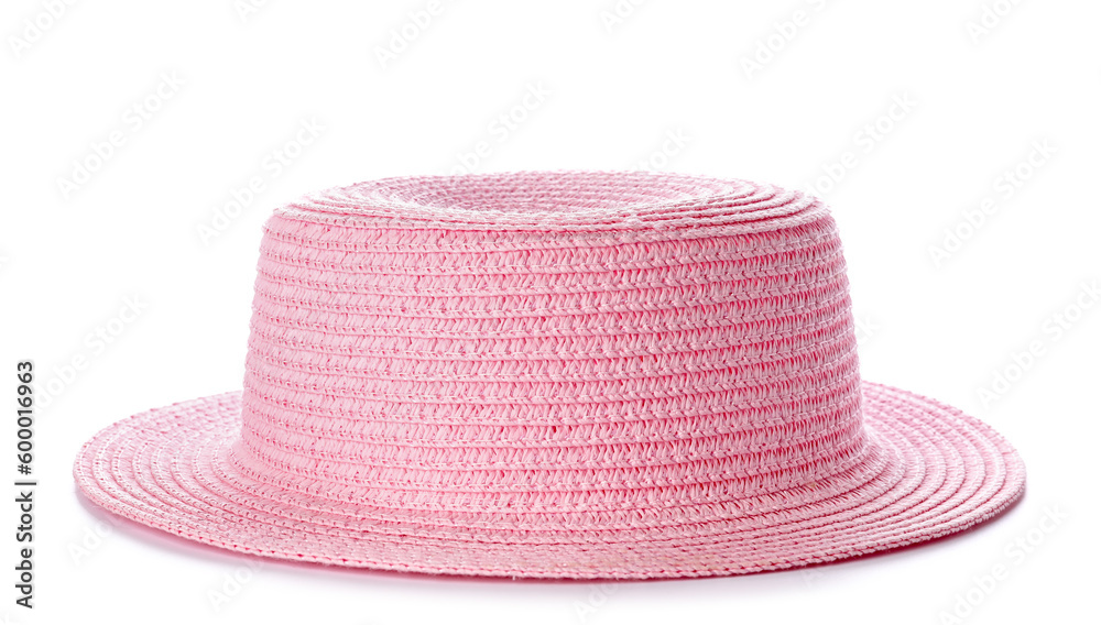 Stylish female hat isolated on white background Stylish female hat isolated on white background