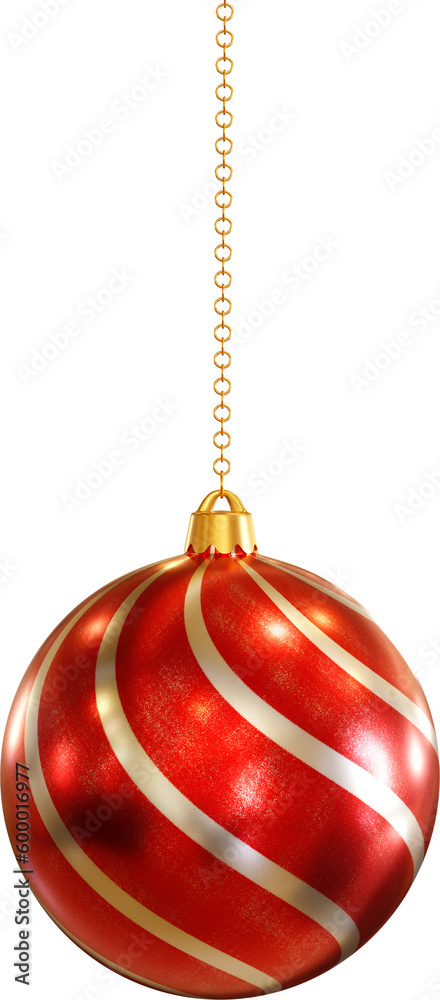 3D Render Red Christmas Ball 3D Render Red Christmas Ball