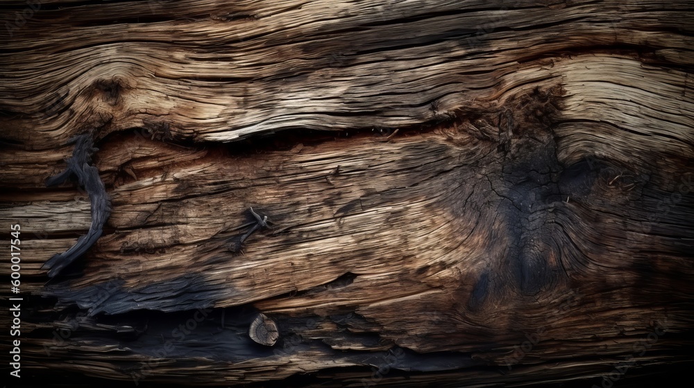 Fototapeta premium An ancient wooden artifact. Generative ai