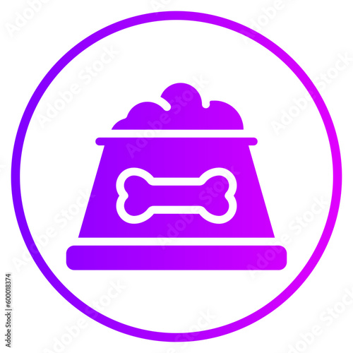 dog food gradient icon