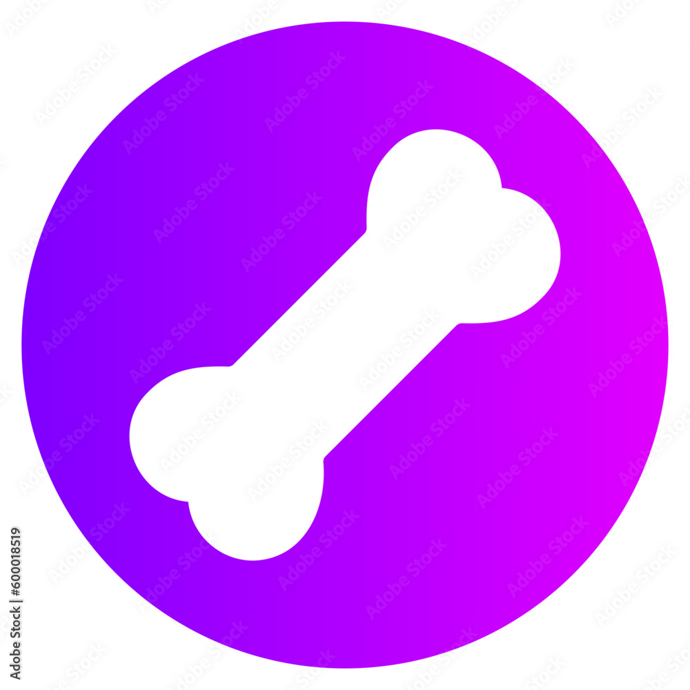 bone gradient icon bone gradient icon
