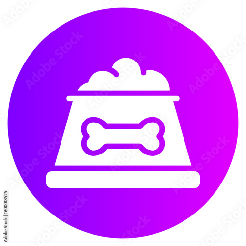 dog food gradient icon