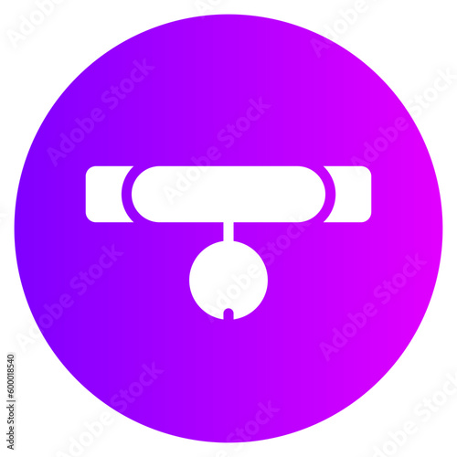 pet collar gradient icon