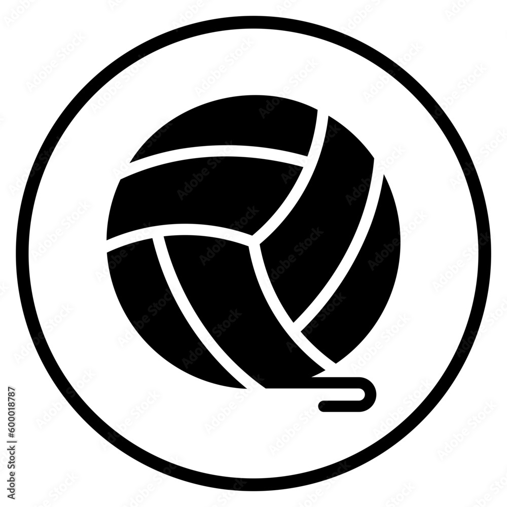 yarn ball glyph icon yarn ball glyph icon
