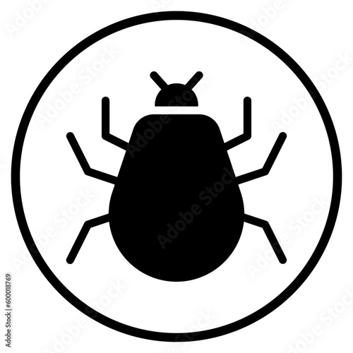 parasite glyph icon