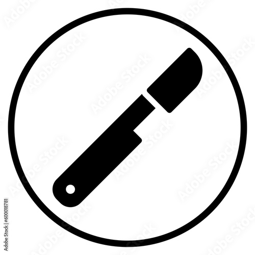 scalpel glyph icon