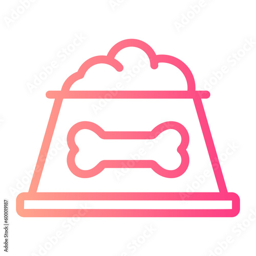 dog food gradient icon