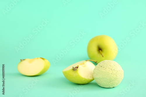 Green apple and bath bomb s...