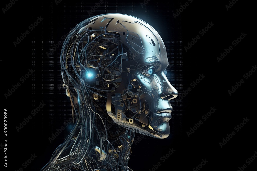 Advanced Artificial Intelligence Robot Created with Generative AI Advanced Artificial Intelligence Robot Created with Generative AI